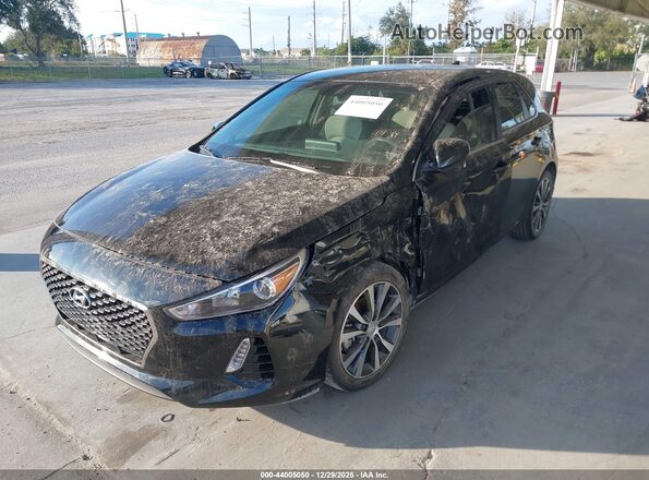 KMHH35LE8KU114172 2019 HYUNDAI ELANTRA GT Black წინა მარცხენა ხედი სამი მეოთხედიდან