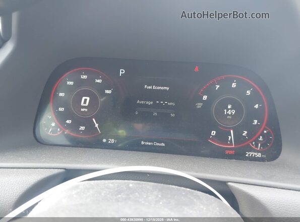 KMHL44J29PA275181 2023 HYUNDAI SONATA Red უკანა სავარძლების ხედი