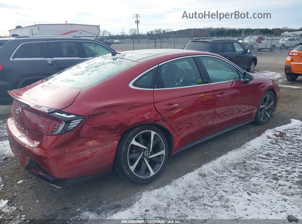 KMHL44J29PA275181 2023 HYUNDAI SONATA Red წინა ხედი