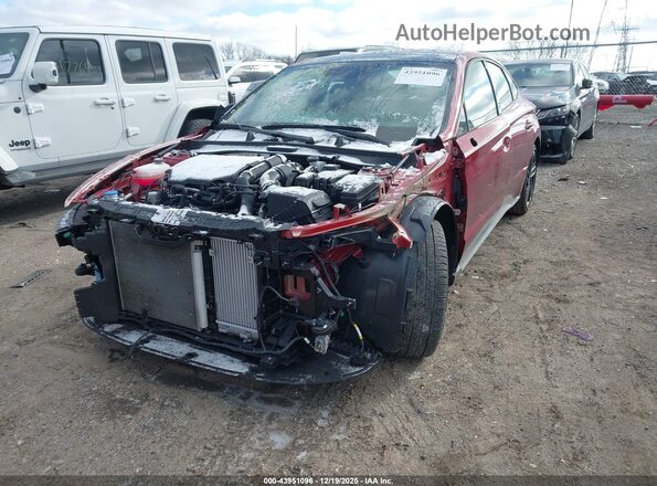 KMHL54JC3SA431892 2025 HYUNDAI SONATA Red წინა მარცხენა ხედი სამი მეოთხედიდან