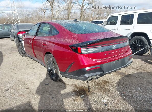 KMHL54JC3SA431892 2025 HYUNDAI SONATA Red უკანა მარცხენა