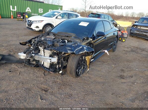 KMHL54JC9SA522522 2025 HYUNDAI SONATA Black Vista tres cuartos delantera izquierda