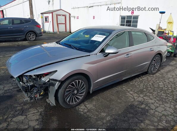 KMHL54JJ2MA025815 2021 HYUNDAI SONATA Silver Front left