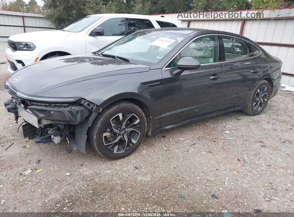KMHL64JAXRA410656 2024 HYUNDAI SONATA Gray წინა მარცხენა ხედი სამი მეოთხედიდან