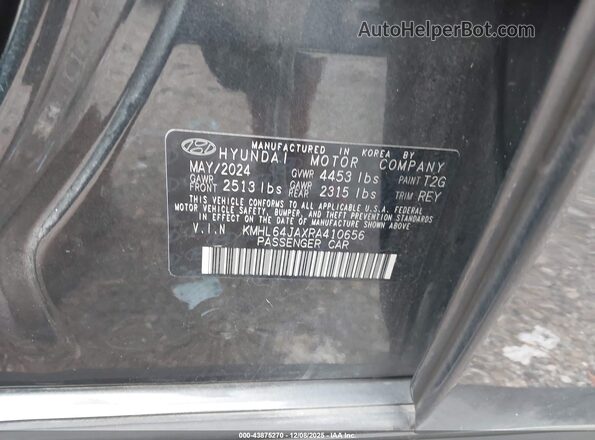 KMHL64JAXRA410656 2024 HYUNDAI SONATA Gray ძრავის განყოფილების ხედი