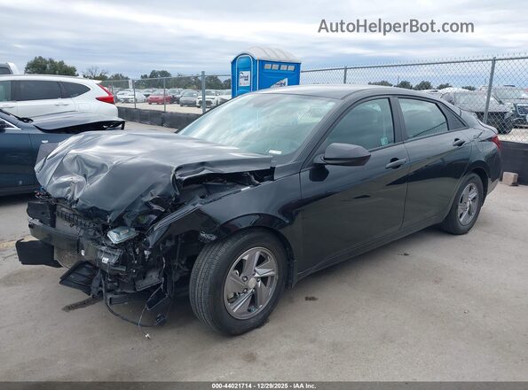 KMHLL4DG9RU850598 2024 HYUNDAI ELANTRA Black Առջևի ձախ երեք քառորդ տեսարան