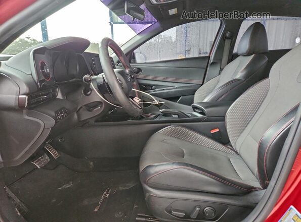 KMHLR4AF2NU327007 2022 HYUNDAI ELANTRA Burgundy Front interior view