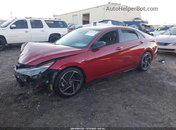 KMHLR4AF5PU609144 2023 HYUNDAI ELANTRA Red Передня ліва чверть