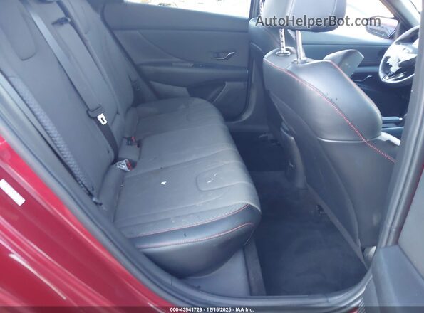 KMHLR4AF5PU609144 2023 HYUNDAI ELANTRA Red Вид наклейки з VIN-кодом