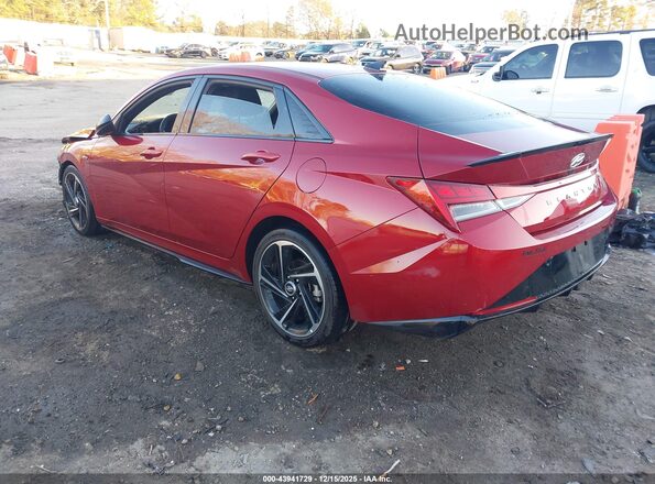 KMHLR4AF5PU609144 2023 HYUNDAI ELANTRA Red Задня ліва чверть