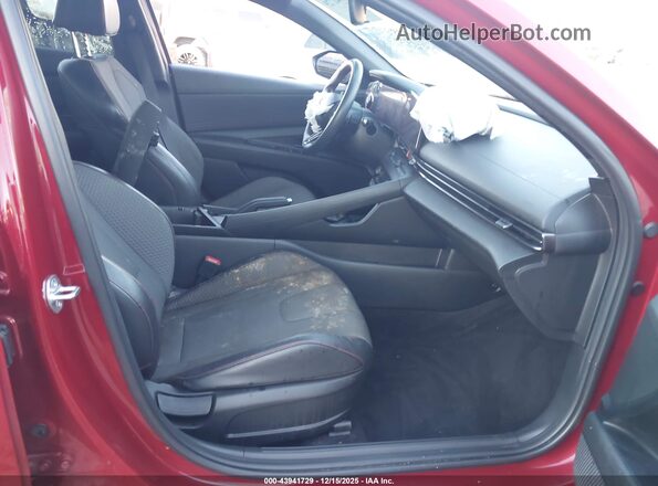 KMHLR4AF5PU609144 2023 HYUNDAI ELANTRA Red Вид салону спереду