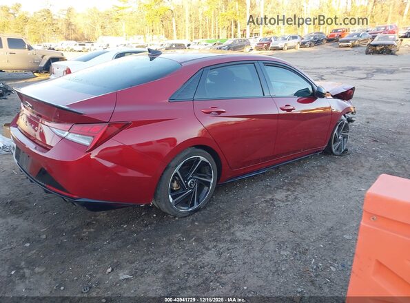 KMHLR4AF5PU609144 2023 HYUNDAI ELANTRA Red Задня права чверть