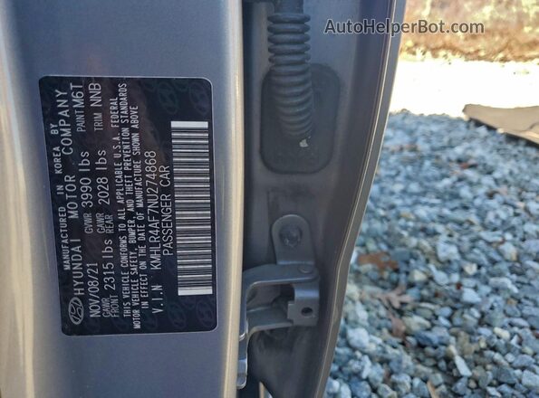 KMHLR4AF7NU274868 2022 HYUNDAI ELANTRA Silver Engine compartment view