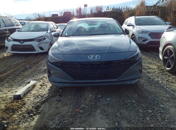 KMHLS4AG0MU140506 2021 HYUNDAI ELANTRA Blue Вид щитка приладів