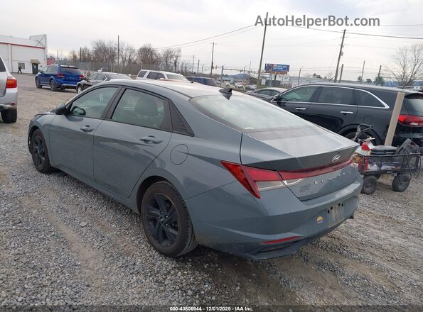 KMHLS4AG0MU140506 2021 HYUNDAI ELANTRA Blue Задня ліва чверть