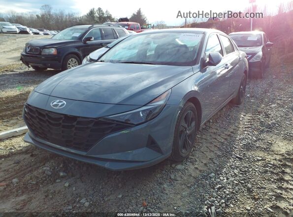 KMHLS4AG0MU140506 2021 HYUNDAI ELANTRA Blue Передня ліва чверть