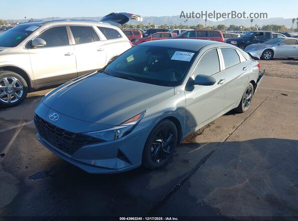 KMHLS4AG1NU323219 2022 HYUNDAI ELANTRA Gray Առջևի ձախ երեք քառորդ տեսարան