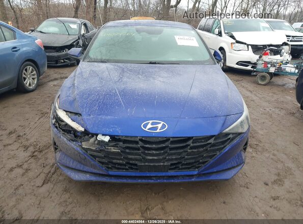 KMHLS4AG3PU617904 2023 HYUNDAI ELANTRA Blue Widok zestawu wskaźników