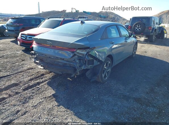 KMHLS4AG5PU445942 2023 HYUNDAI ELANTRA Blue Задня права чверть