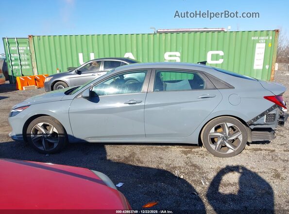 KMHLS4AG5PU445942 2023 HYUNDAI ELANTRA Blue Панорамний вид салону 360°