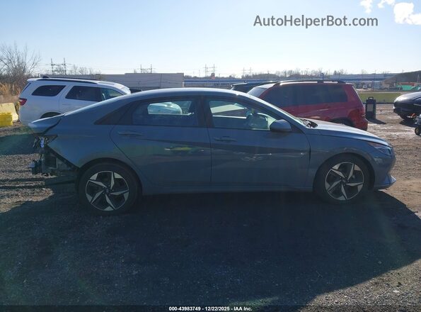 KMHLS4AG5PU445942 2023 HYUNDAI ELANTRA Blue Вид задньої частини салону