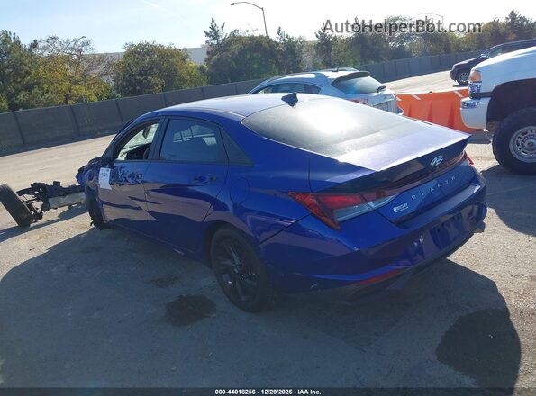 KMHLS4AG6NU252339 2022 HYUNDAI ELANTRA Blue Tył lewy