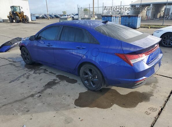 KMHLS4AG7MU211801 2021 HYUNDAI ELANTRA Blue Tył lewy