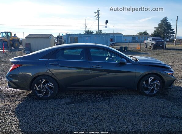 KMHLS4DG1SU999502 2025 HYUNDAI ELANTRA Gray Вид задньої частини салону