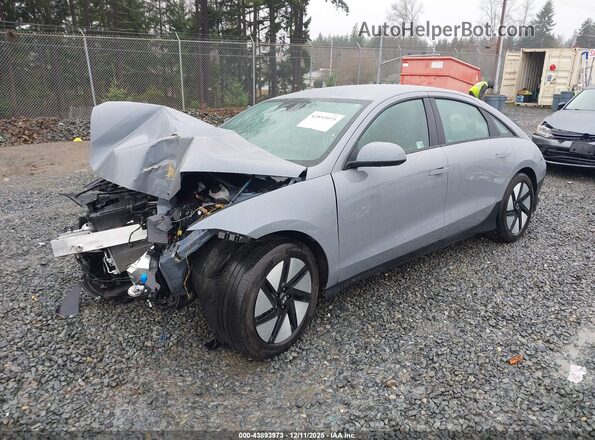 KMHM24AA4RA071697 2024 HYUNDAI IONIQ 6 Gray Առջևի ձախ երեք քառորդ տեսարան
