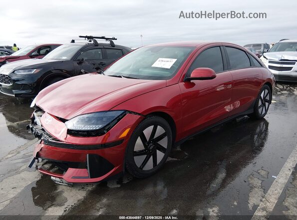KMHM24AA7PA036746 2023 HYUNDAI IONIQ 6 Красный Передняя левая четверть