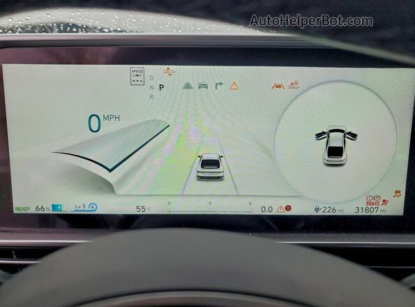 KMHM34AA3PA033775 2023 HYUNDAI IONIQ Silver ხელსაწყოთა პანელის ხედი
