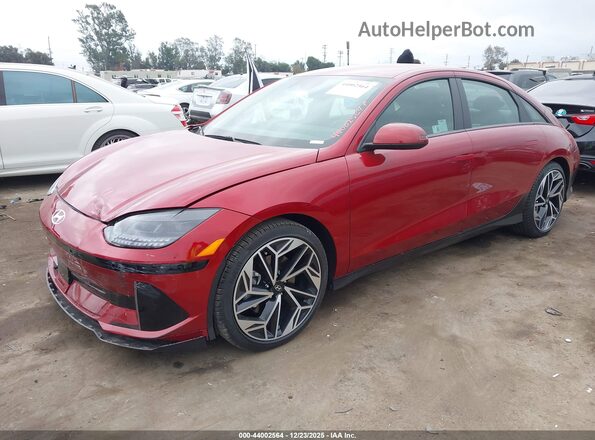 KMHM34AA3SA083147 2025 HYUNDAI IONIQ 6 Red Przód lewy