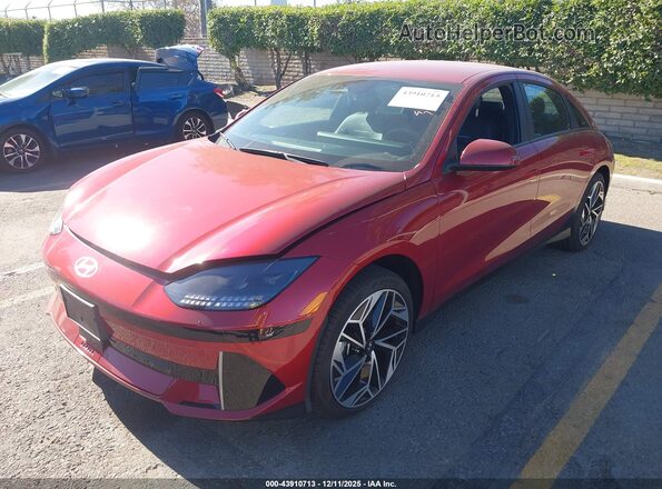 KMHM34AA3SA085982 2025 HYUNDAI IONIQ 6 Красный Передняя левая четверть