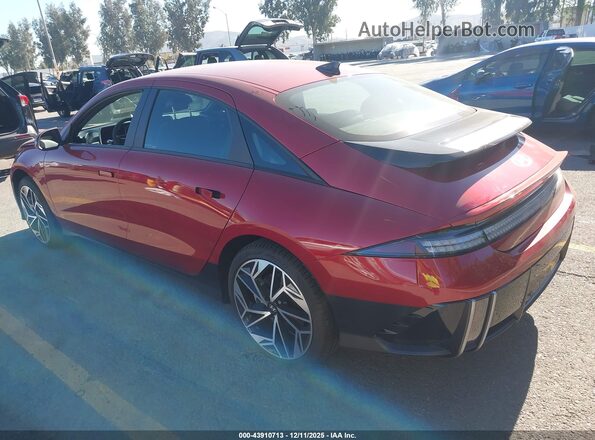 KMHM34AA3SA085982 2025 HYUNDAI IONIQ 6 Красный Задняя левая четверть