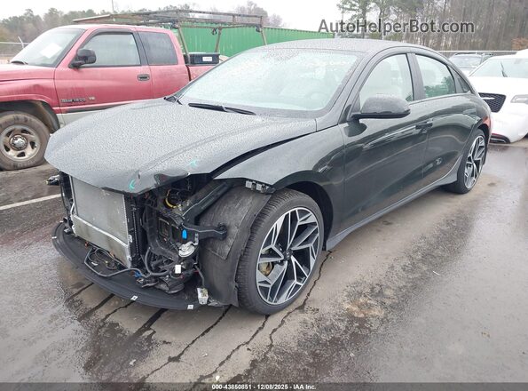 KMHM34AAXPA043848 2023 HYUNDAI IONIQ 6 Серый Передняя левая четверть