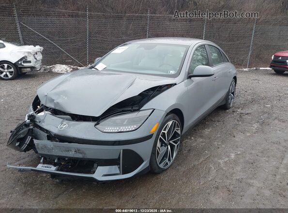 KMHM34AC1PA022596 2023 HYUNDAI IONIQ 6 Blue Przód lewy