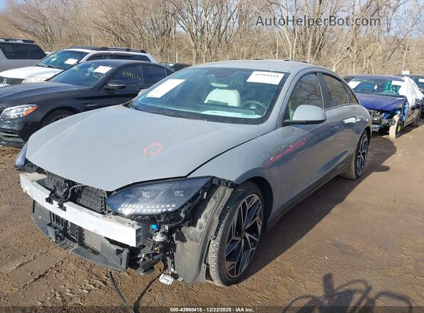 KMHM34AC2PA029296 2023 HYUNDAI IONIQ 6 Gray Przód lewy