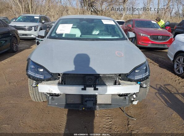 KMHM34AC2PA029296 2023 HYUNDAI IONIQ 6 Gray Widok wnętrza z tyłu