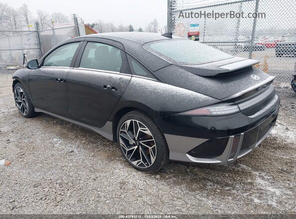 KMHM34AC2RA078713 2024 HYUNDAI IONIQ 6 Black უკანა მარცხენა