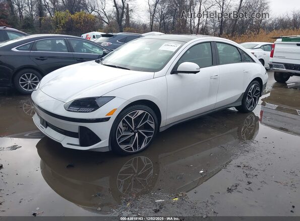 KMHM54AC5PA047950 2023 HYUNDAI IONIQ 6 White Front left