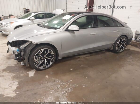 KMHM54AC8RA054877 2024 HYUNDAI IONIQ 6 Silver Առջևի ձախ երեք քառորդ տեսարան