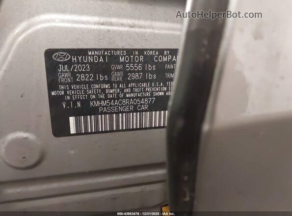 KMHM54AC8RA054877 2024 HYUNDAI IONIQ 6 Silver Շարժիչի բաժամունքի տեսք
