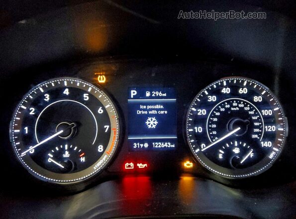 KMHRB8A32LU044986 2020 HYUNDAI VENUE Silver ხელსაწყოთა პანელის ხედი