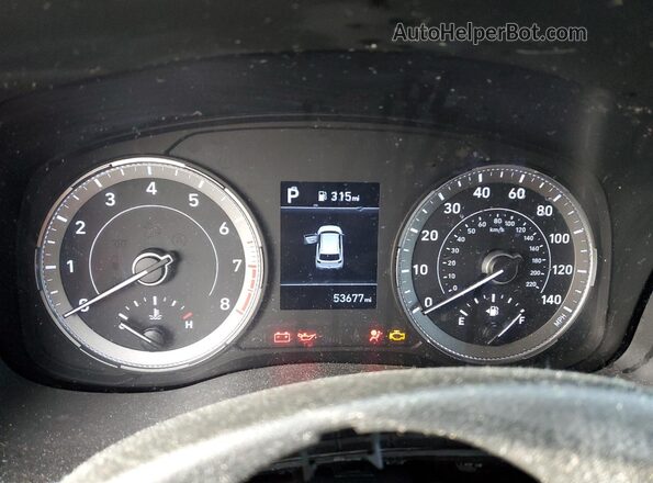 KMHRB8A36MU095909 2021 HYUNDAI VENUE Blue Widok zestawu wskaźników