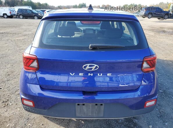 KMHRB8A36MU095909 2021 HYUNDAI VENUE Blue Widok z tyłu