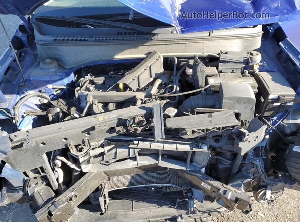 KMHRB8A36MU095909 2021 HYUNDAI VENUE Blue Widok wnętrza z tyłu