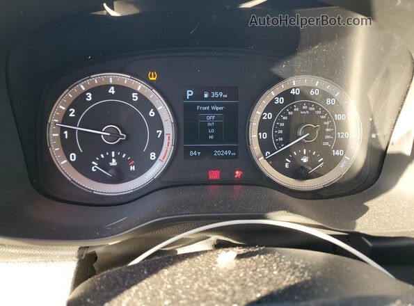 KMHRB8A39LU026601 2020 HYUNDAI VENUE Red Vista del cuadro de instrumentos