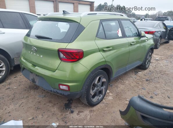 KMHRC8A32MU118938 2021 HYUNDAI VENUE Green Задня права чверть