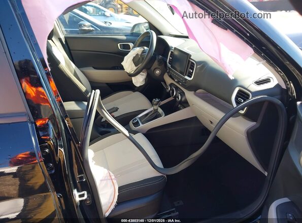KMHRC8A35PU216317 2023 HYUNDAI VENUE Black წინა სალონის ხედი