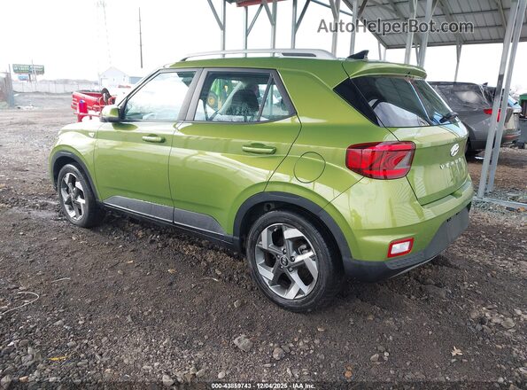 KMHRC8A37NU155355 2022 HYUNDAI VENUE Green Հետևի ձախ